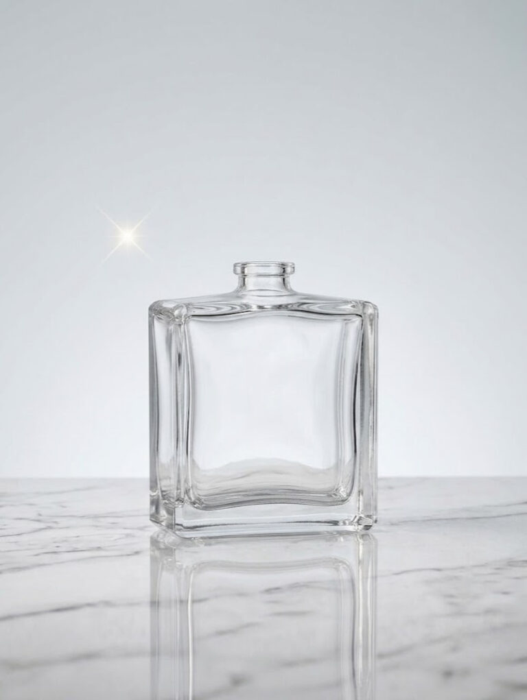 Küp Cam Parfüm Şişesi - 50 ml