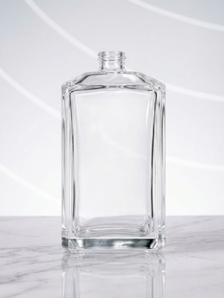 Küp Cam Parfüm Şişesi - 100 ml